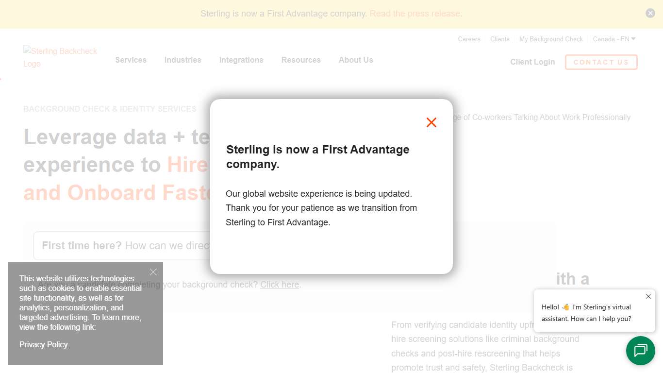 Employment Background Checks and Screening - Sterling, a First Advantage company